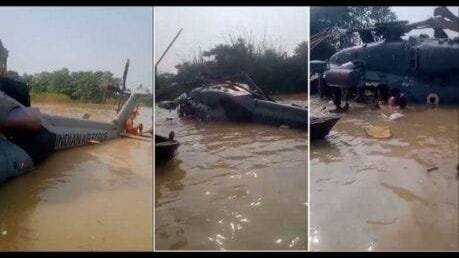 image_editor_output_image-1967609891-17278643230913264838986689941762 मुजफ्फरपुर में बाढ़ राहत के दौरान वायुसेना का हेलीकॉप्टर क्रैश, सभी सुरक्षित